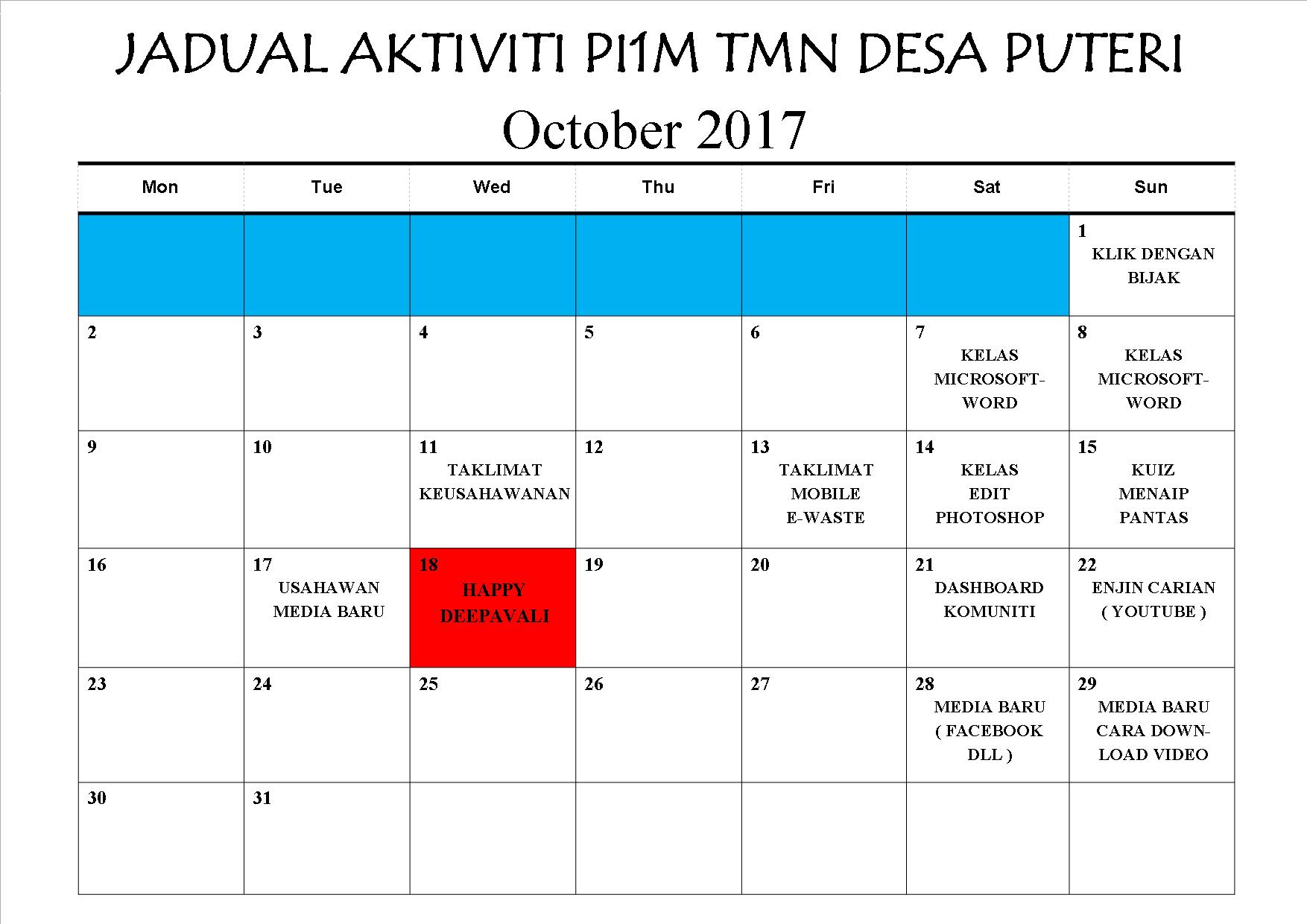 OKTOBER 2017